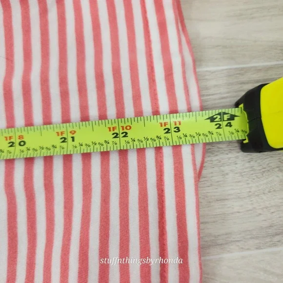 Ralph Lauren Girls/Youth Large Tshirt Stripe‎ Raspberry Pink White Short Sleeve - Picture 9 of 9